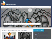 Tablet Screenshot of circleproject.ca